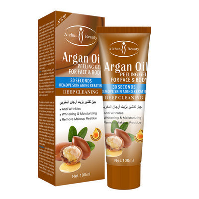 Face Body Argan Exfoliating Gel Facial Scrubs Peeling Dead