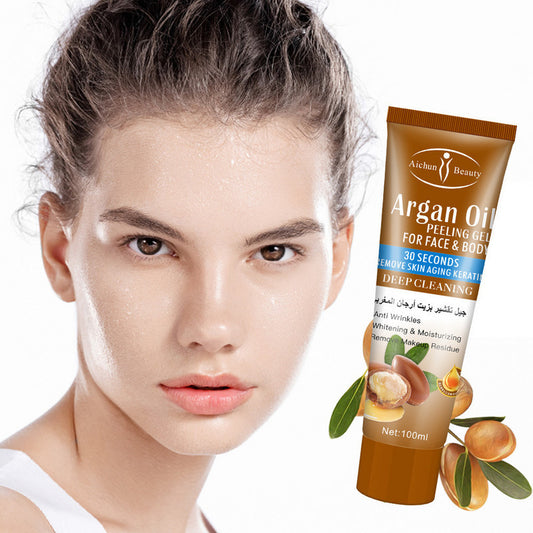 Face Body Argan Exfoliating Gel Facial Scrubs Peeling Dead